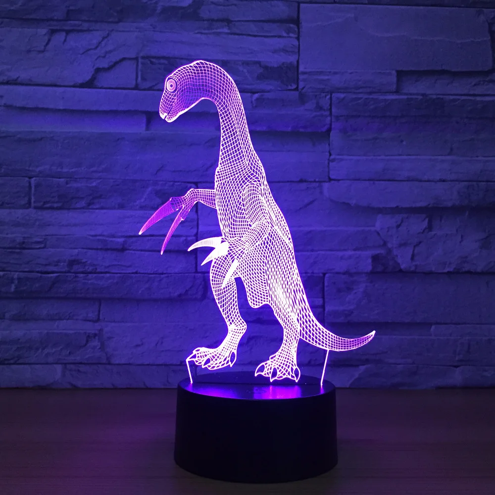 

Dinosaur 3d Lamp 7 Color Led Night Lamps For Kids Touch Led Usb Table Lampara Lamp Baby Sleeping Nightlight Room Lamp Drop Ship