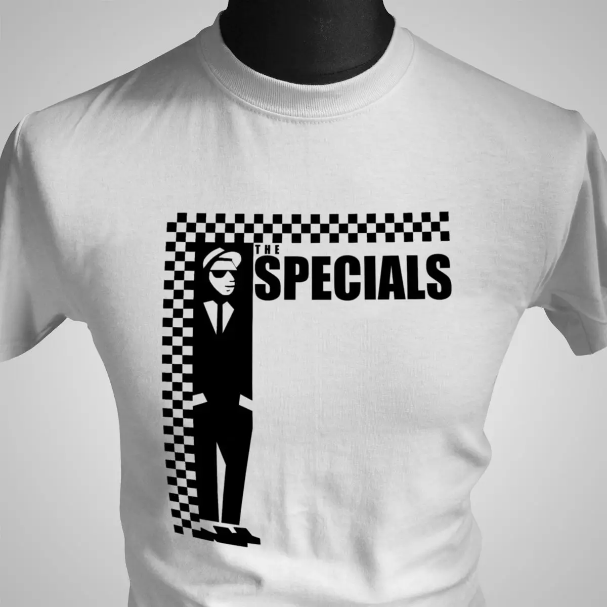Футболка в стиле ретро с надписью The Specials Музыка СКА Регги двухцветная забавная