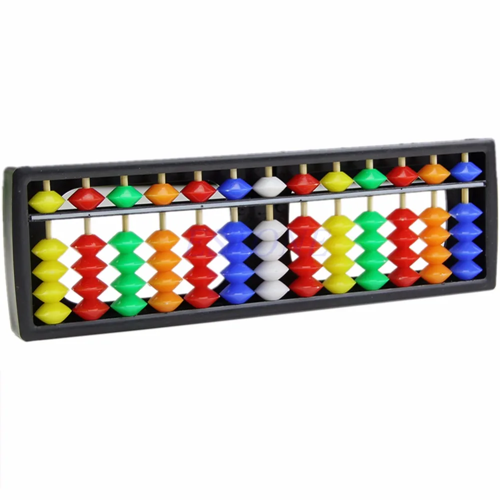 

Portable Arithmetic Soroban Colorful Beads Mathematics Calculate Chinese Abacus