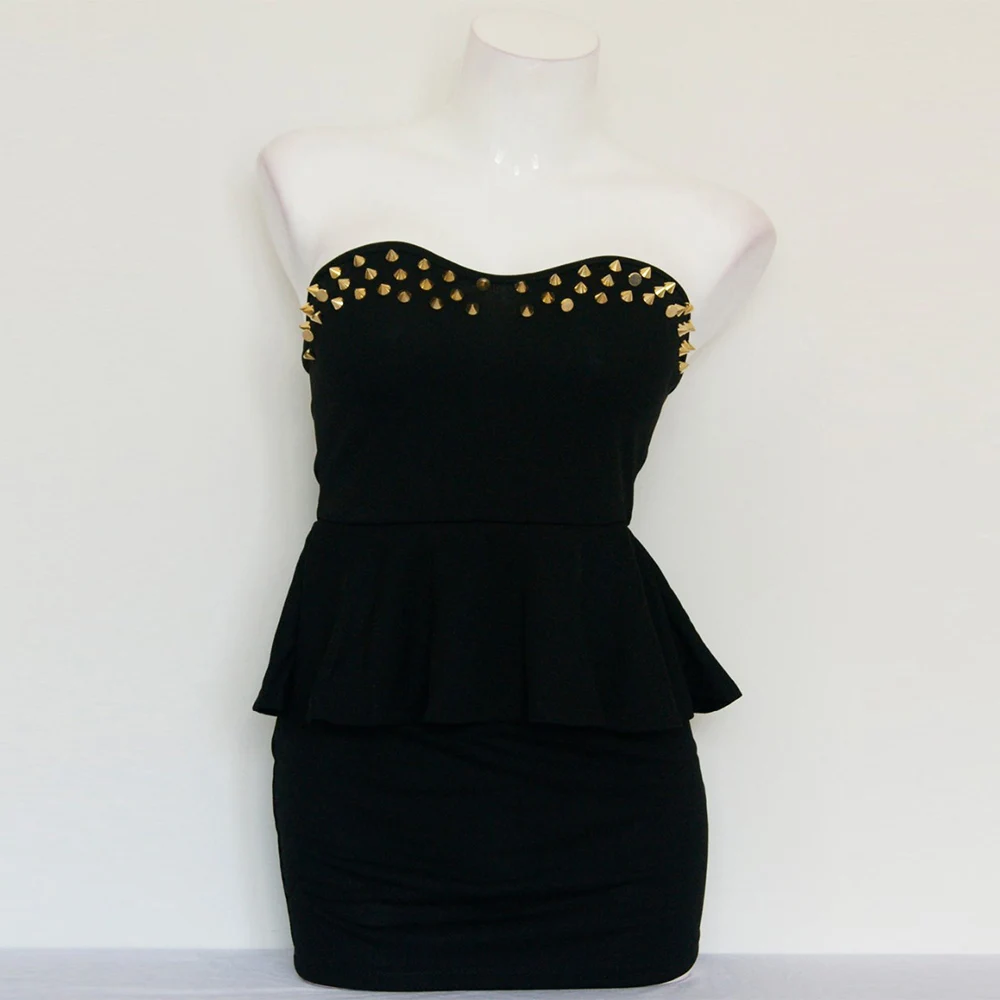 Женские черные красные вечерние платья без рукавов с баской популярная женская