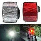 2020 крепление на руль безопасный отражатель велосипедные аксессуары передний задний предупреждающий красныйбелый светильник фонарь rower