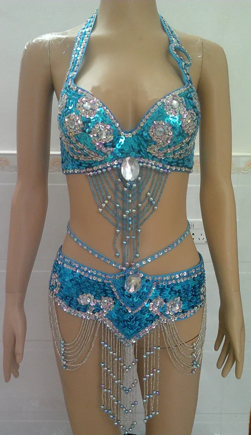Набор костюма для танца живота бюстгальтер + пояс Индийский Болливуд выступлений