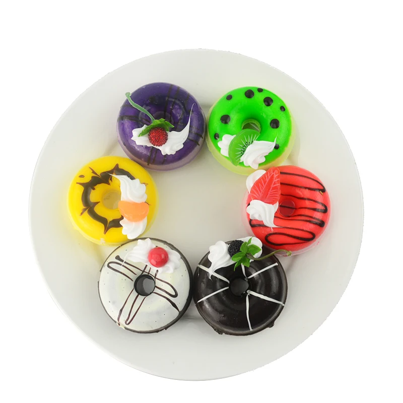 

Fake doughnut toys emulation cake model 2018 new personalized creative food bread slow springback props