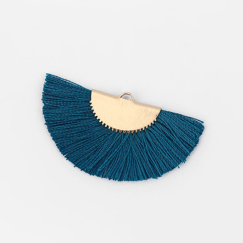 2 шт красочные полукруглые веерные хлопковые атласные шелковые подвески с