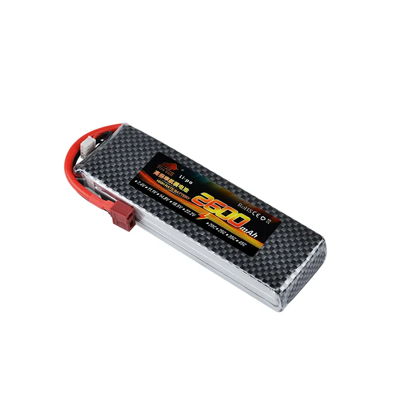 Аккумулятор HUONIU Power 7 4 В 11 1 14 8 в 22 2 2600 мА/ч 45C 2S 3S 6S Lipo аккумулятор XT60 T другой разъем