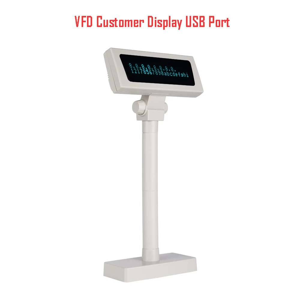 VFD220E-RU совместимый с ESC/POS Поддержка многоязычного VFD клиентского дисплея |