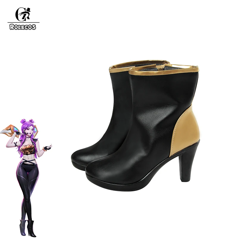 Женские сапоги для косплея ROLECOS обувь на высоких каблуках LOL KDA KAISA|Туфли| |
