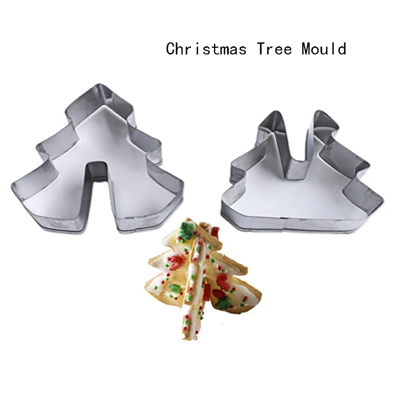 8 шт./компл. форма для торта из нержавеющей стали десерта печенья 3D рождественской