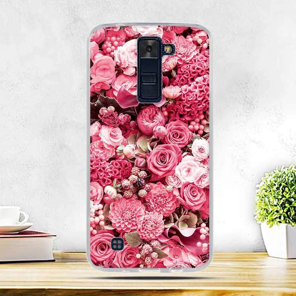Мягкий ТПУ 3D рельефный чехол для LG K8 Lte K350 K350E K350N 5," K 8 телефонный силиконовый чехол на заднюю панель для LG K7 K10 Leon Spirit X power - Цвет: 4