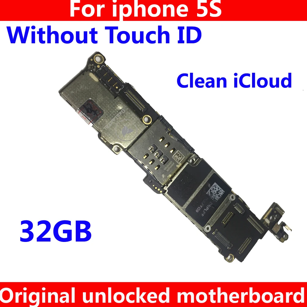 Хорошо работающая материнская плата для iphone 5 S 32 Гб оригинальная IOS система Apple