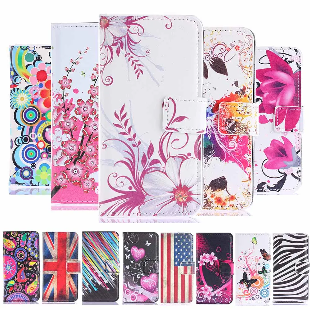 Чехол для телефона с картинками из мультфильмов для Samsung Galaxy A5 (2015) Fashion Leather Samsung A5000 A500F Flip Wallet Cover.