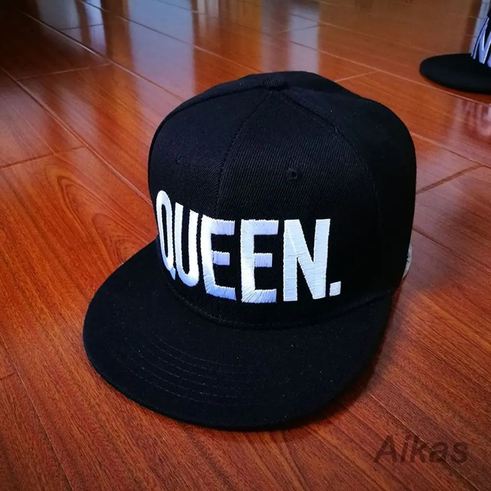 Лидер продаж, бейсбольная кепка QUEEN KING, шапки в стиле хип-хоп, кепка с надписью «QUEEN», бейсболка для влюбленных, Кепка От Солнца, повседневная Кепка унисекс, s - Цвет: QUEEN