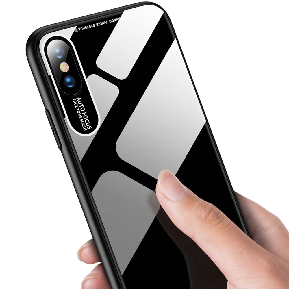 KISSCASE роскошный глянцевый чехол для iPhone XS X XR 7 8 противоударный акриловый телефона