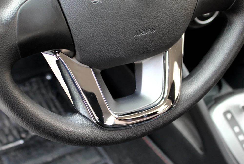 Хромированная накладка на руль для KIA K2 Rio 2012 декоративная RIO автозапчасти