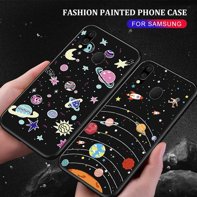 Silicone Pattern Phone Case For Samsung Galaxy A51 A50 A20E A30 A60 A40 A70 A10 A20 M10 M20 M30 M40 Protective TPU Soft Capa |