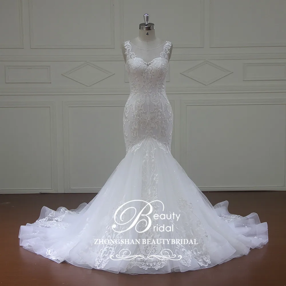 Фотографии Новое поступление Русалка/трубы Свадебные платья Vestido De Noiva кружево суд Поезд Плюс размеры Свадебные XF16102