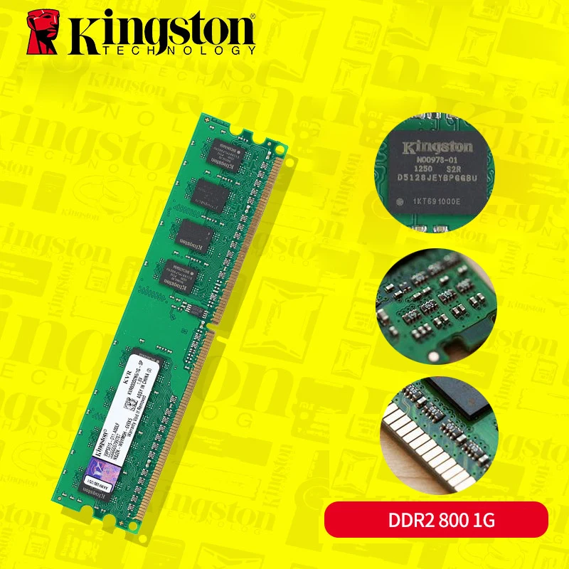 Оригинальная память kingston DDR2 sodimm1GB ddr2 667 sodimm 800mhz ram ddr 2 Memory KVR800D2N6/1G для настольного