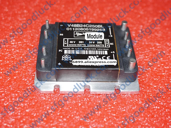Модуль питания V48B24C250BL внешний модуль 24 в 250 А Вт 36 75 входной 9 DIP|module|module power |