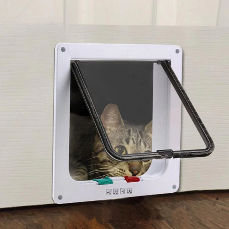 Щенок Pet дверь запираемый Kitty безопасности Дверь Контролируется направлении