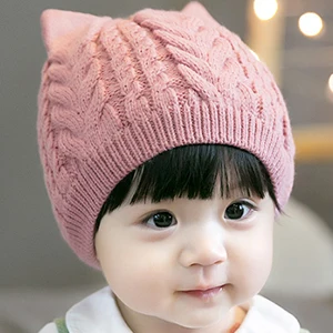 Pink Cap Светло-серые зимние детские шапки, шейный платок, комплекты милые шапочки, детская шапка, шапка, зимний теплый шарф, хлопковый комплект, шарфы - Цвет: Pink Cap