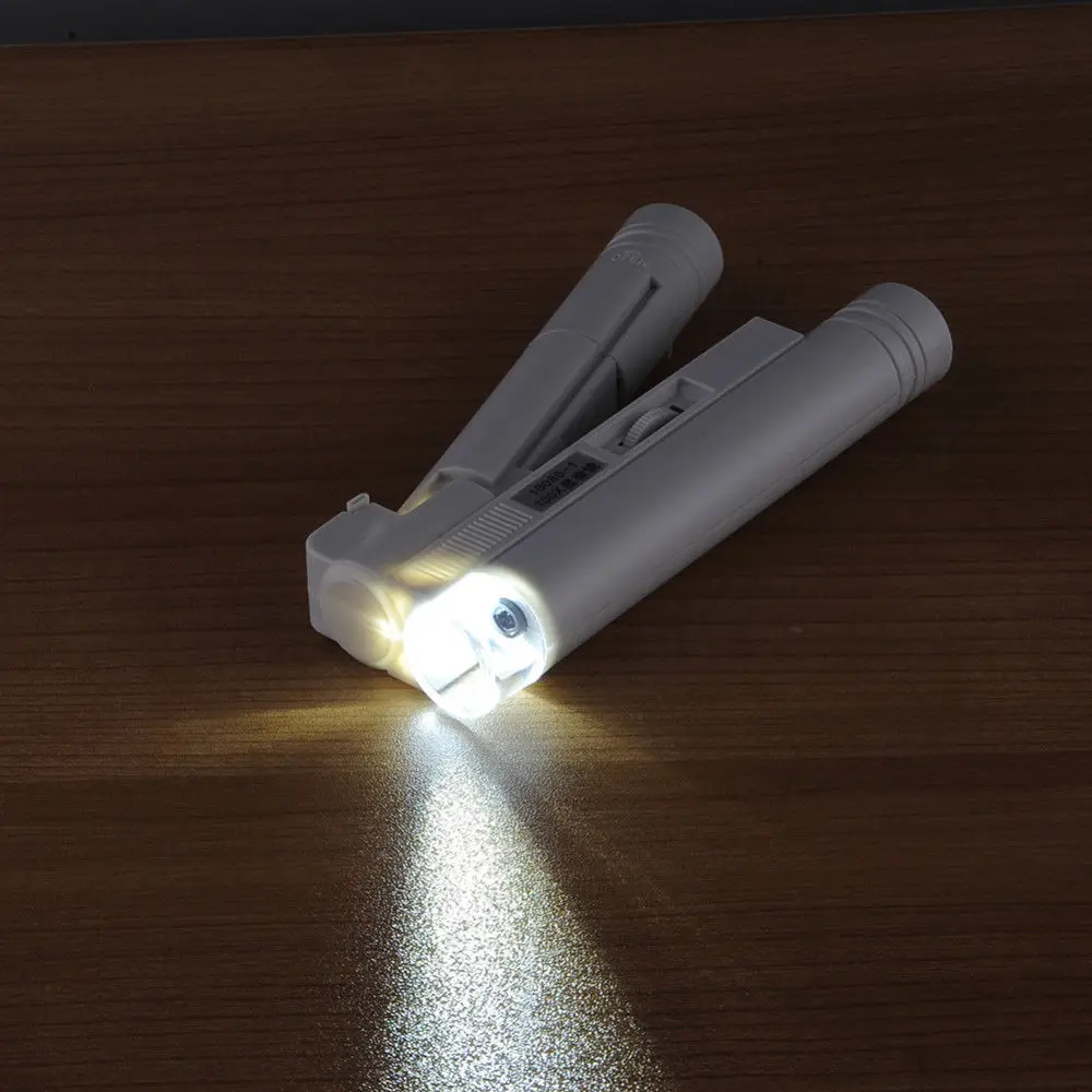 Boblov карман 100x illuminant микроскоп Лупа светодиод света регулируется увеличительное