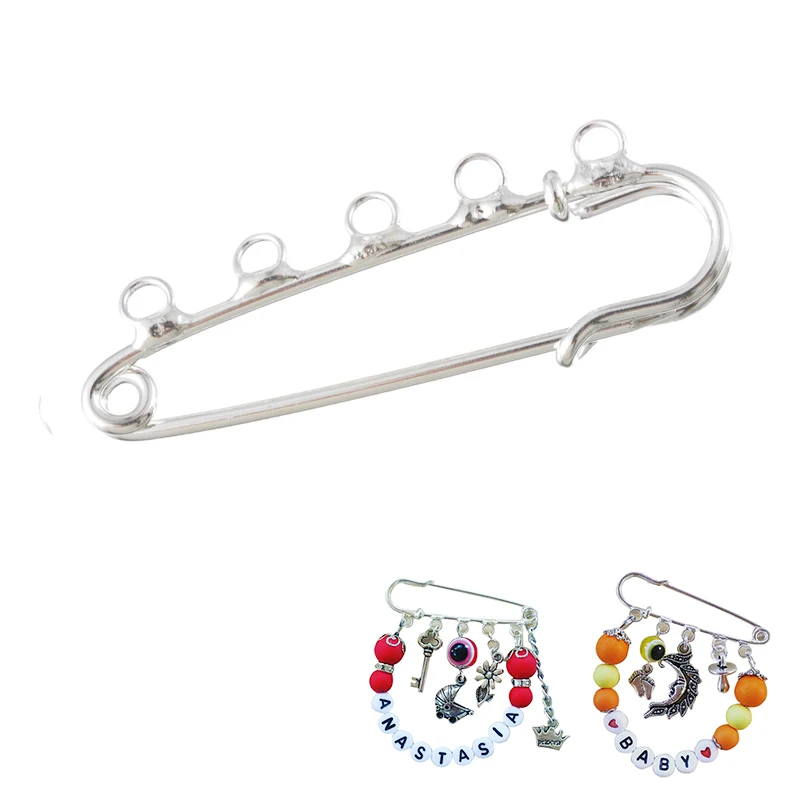 10 шт. булавки с 5 отверстиями брошь сделай сам бронзовая подвеска и цепочка