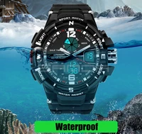 2018 sanda brand army sport watch men military waterproof mens watches top brand luxury electronic led digital relogio masculino
