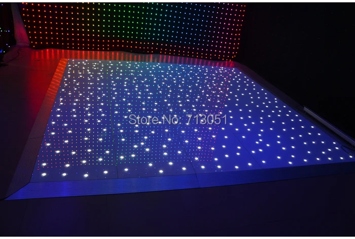 2ft* 4ft Disco LED звездным танцпол Дистанционное управление Портативный танцпол