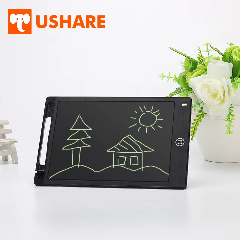 USHARE LCD планшет для письма 12 дюймов электронная магнитная доска рисования почерк