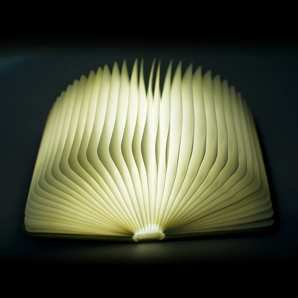 Креативный мини флип книги перезаряжаемый светодиодный складной книжный ночной