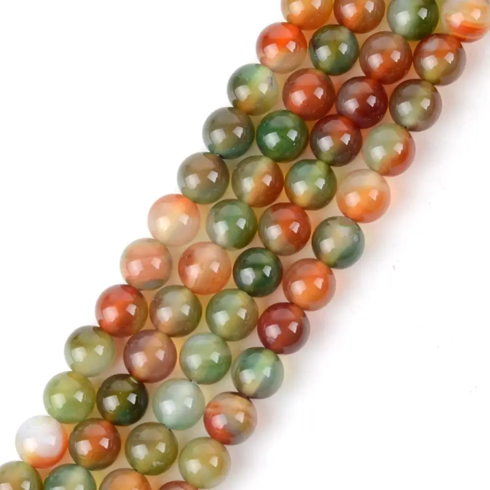 Peacock agate Бусины из натурального камня аксессуары 4-12 мм лазурит гранат Лава carnelian, круглые бусины для самостоятельного изготовления ювелирных изделий Браслеты - Цвет: Peacock agate