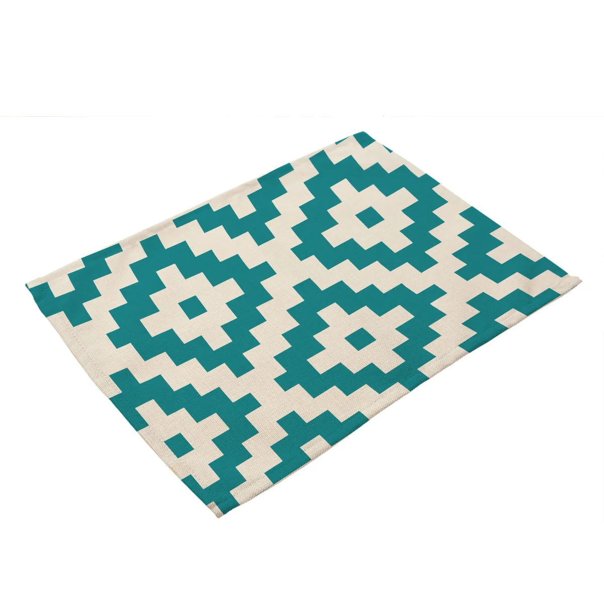 Geometric Art Patterns Pattern Placemats for Kitchen Table Cotton Linen Mats Dining Western Food Mat | Дом и сад