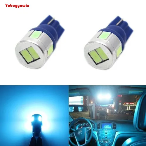 

Extremely Bright 5730 SMD Ice BLUE T10 501 194 W5W 5630 LED Car 6 SMD Canbus Error Free Car Side Light Bulb Lamp