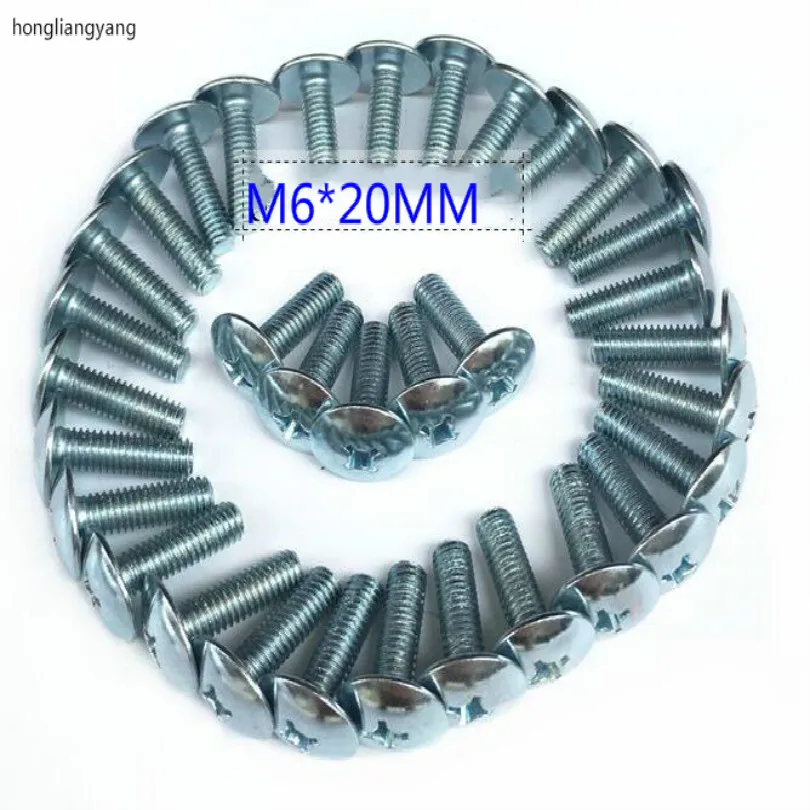 

universal car motorcycle scooter Large Truss Phillips screw motocross Nuts & Bolts M8 M6*20MM 20pcs/lot free shipping