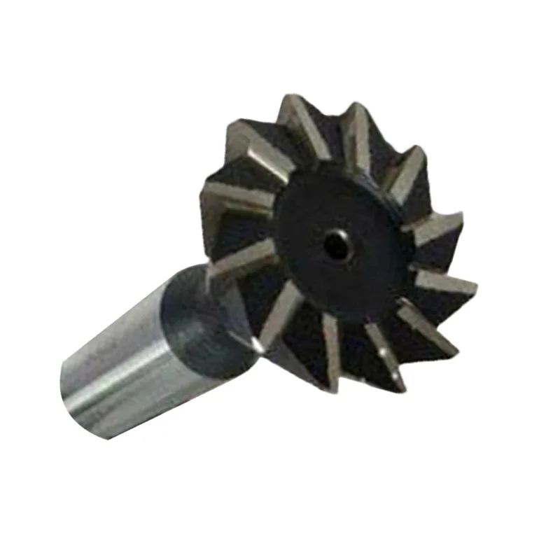 Серебристо черный 60°градусов HSS прямой хвостовик ласточкин хвост Концевая фреза