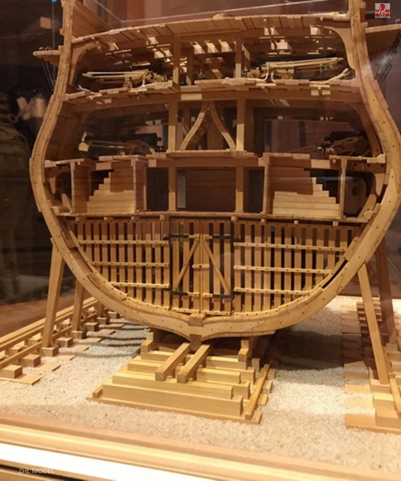 USS Bonhomme Ришар полный ребро сечение груша весы 1/48 деревянный комплект модели корабля