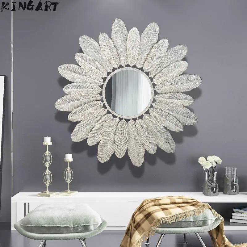 

Big Wall Mirror Metal Living Room Wall Decor Frame Mirror Luxury Vintage Wall Decorative Mirror Big Home Mirror 46944777