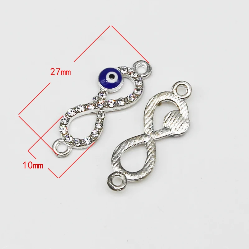

50pcs bracelet chain accessories 8-shaped alloy jewelry accessories pendant DIY manual dedicated