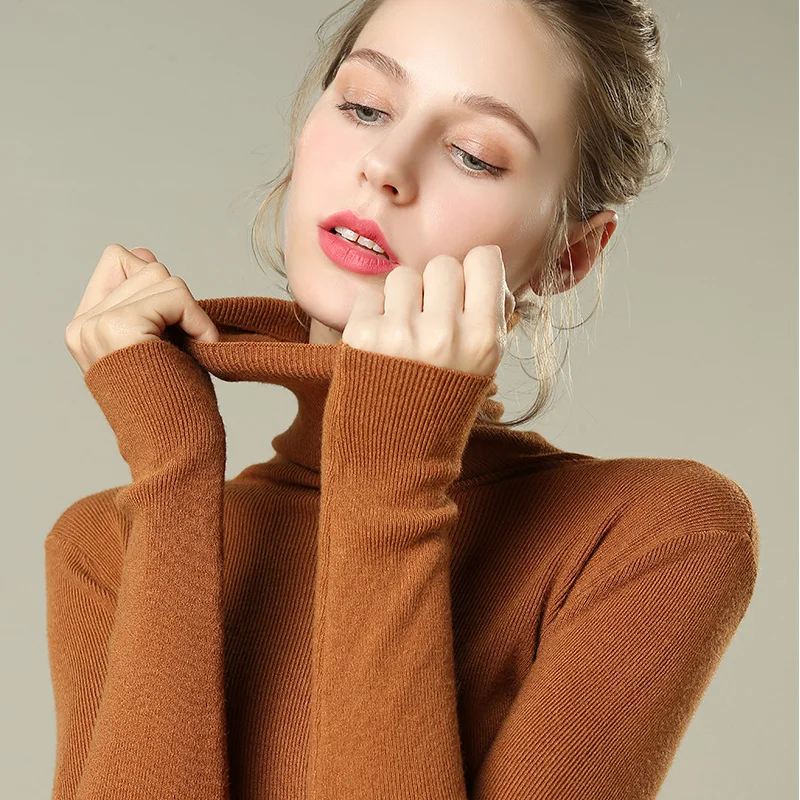 New autumn and winter 2018 women's wear quality cashmere knitted sweater with warm women soft comfortable | Женская одежда