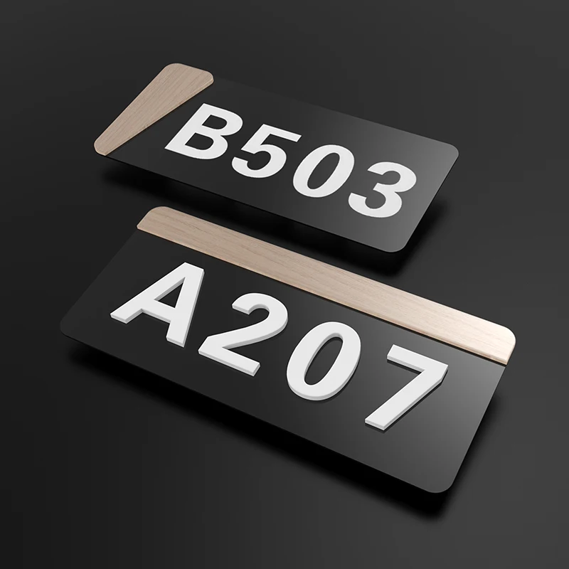 Новинка акриловая 3D наклейка на дверь табличка с номером для дома номер отеля