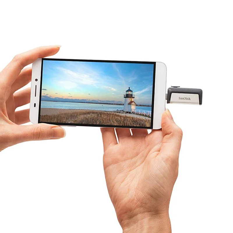 Флеш накопитель SanDisk USB 3 1 256 ГБ Тип C OTG|USB флэш-накопители| |