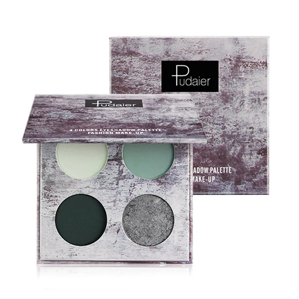 Палитра теней для век 4 цвета водостойкие стойкие к поту тени палитра макияжа HJL2019