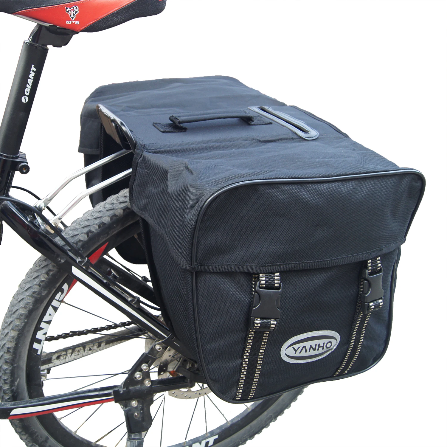 B-SOUL 25L Bicycle Bags Waterproof Mountain Road Bicycle Bike Rack Rear Seat Tail Carrier Trunk Double Bike Pannier Bags