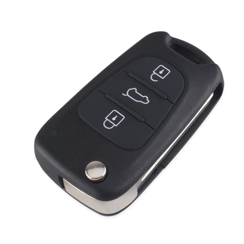 KEYYOU 10x для HYUNDAI I30 IX35 Avante для Kia K2 K5 Sportage Picanto Rio Cerato Ceed Soul откидная оболочка ключа дистанционного управления 3 кнопки