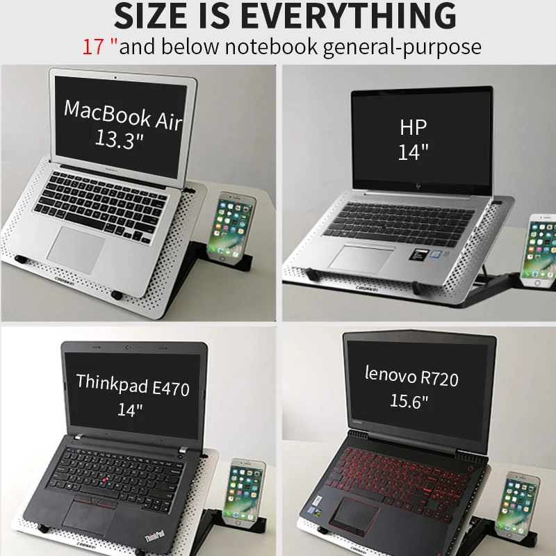 Охлаждающая подставка для ноутбука охлаждающий вентилятор macbook air pro 11 12 13 3 14 15 6 17