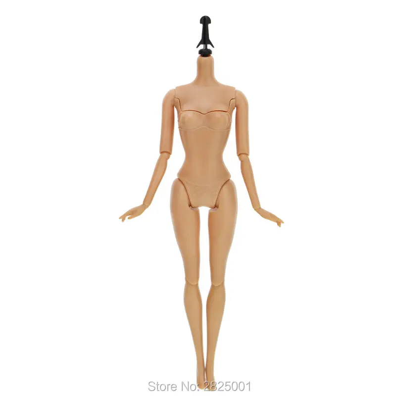 1 пара прямых волос Блонд с пластиковой головкой голых 12 шарнирных кукольных