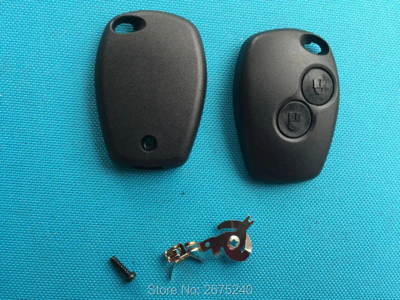 Без лезвия 2 кнопки дистанционного ключа чехол в виде ракушки для Renault Megane Modus Espace