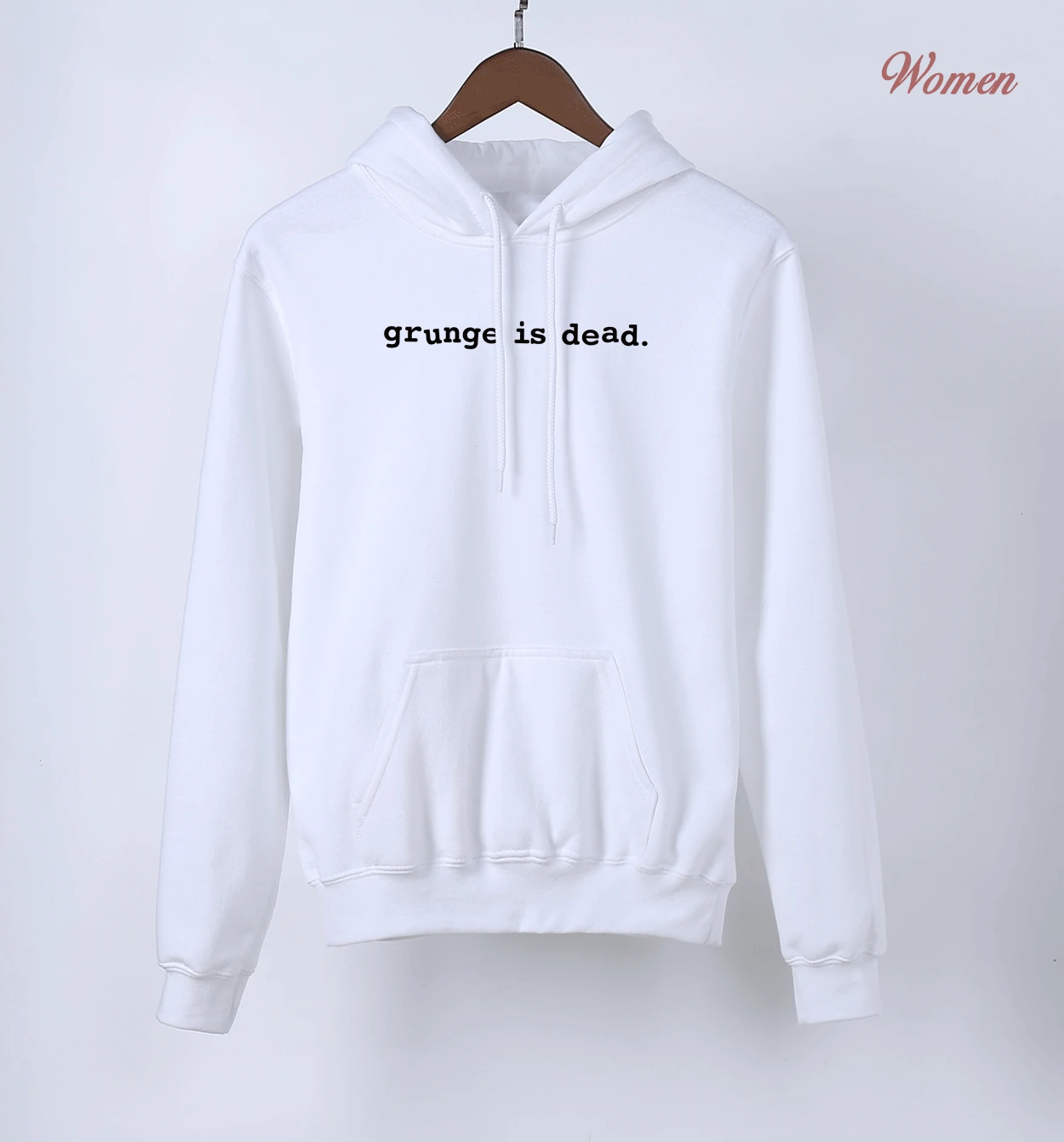 Grunge Is Dead панк-рок группа толстовки для женщин Весна Осень Хип-хоп толстовка женская толстовка с капюшоном черный белый серый флис с капюшоном - Цвет: white1