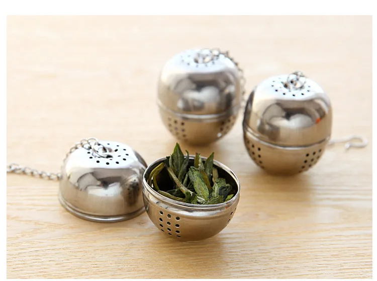 1 шт. Кухонные гаджеты из нержавеющей стали с шариками для приправ Чайный фильтр