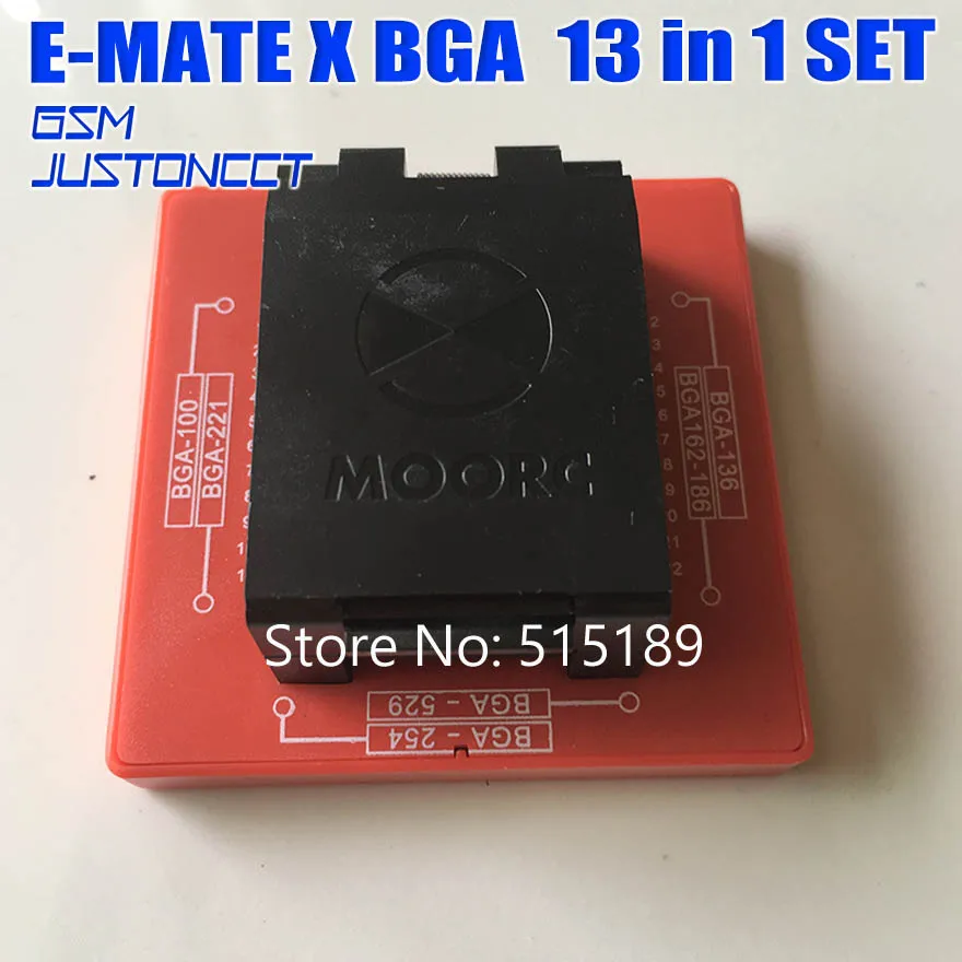 2019 MOORC Emmc коробка E MATE X PRO box EMMC BGA 13 в 1 поддержка 100 136 168 153 169 162 186 221 529 254 Бесплатная